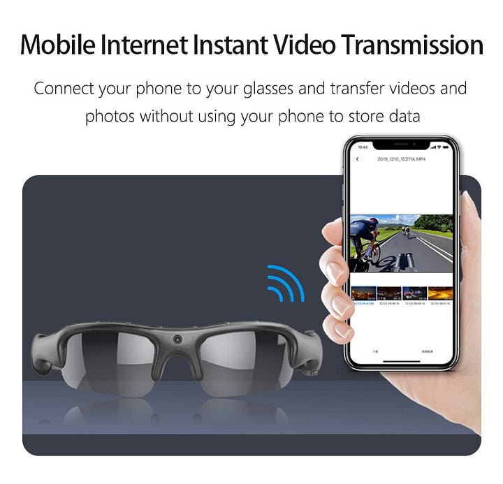 Camera Glasses Smart HD 1080P WiFi Sports Glasses with Camera Video🎥👓