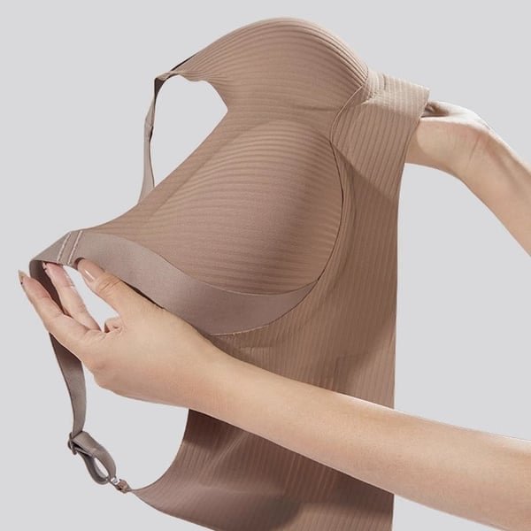 ⏰Women's Ribbed Push Up Adjustable Wireless Bra