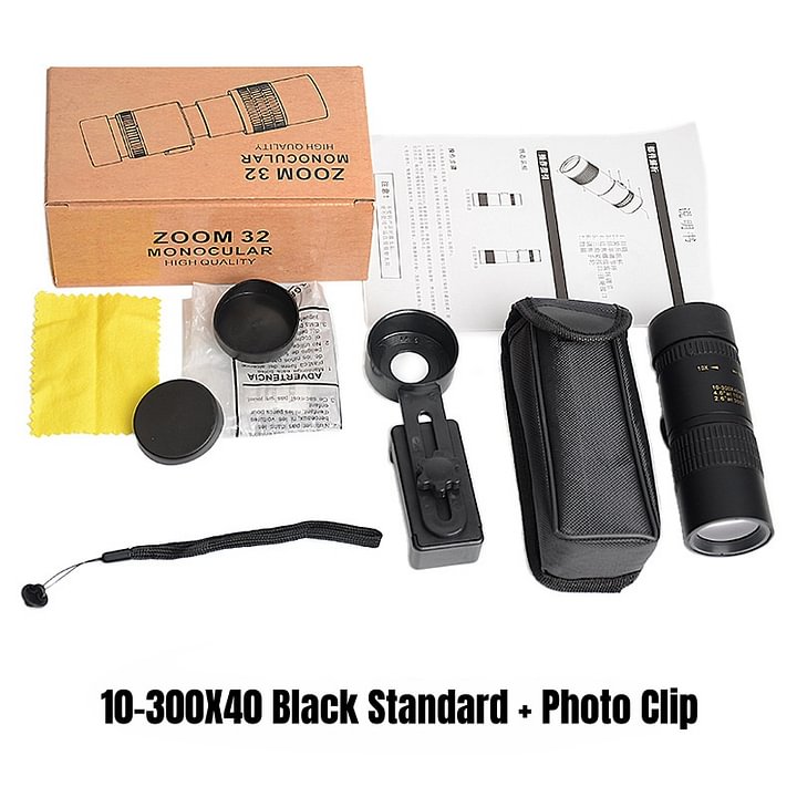 Night Vision 10-300X40 Zoom Monocular TelescopešāØ