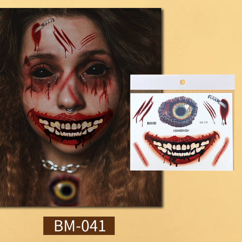 Halloween Prank Makeup Temporary Tattoo