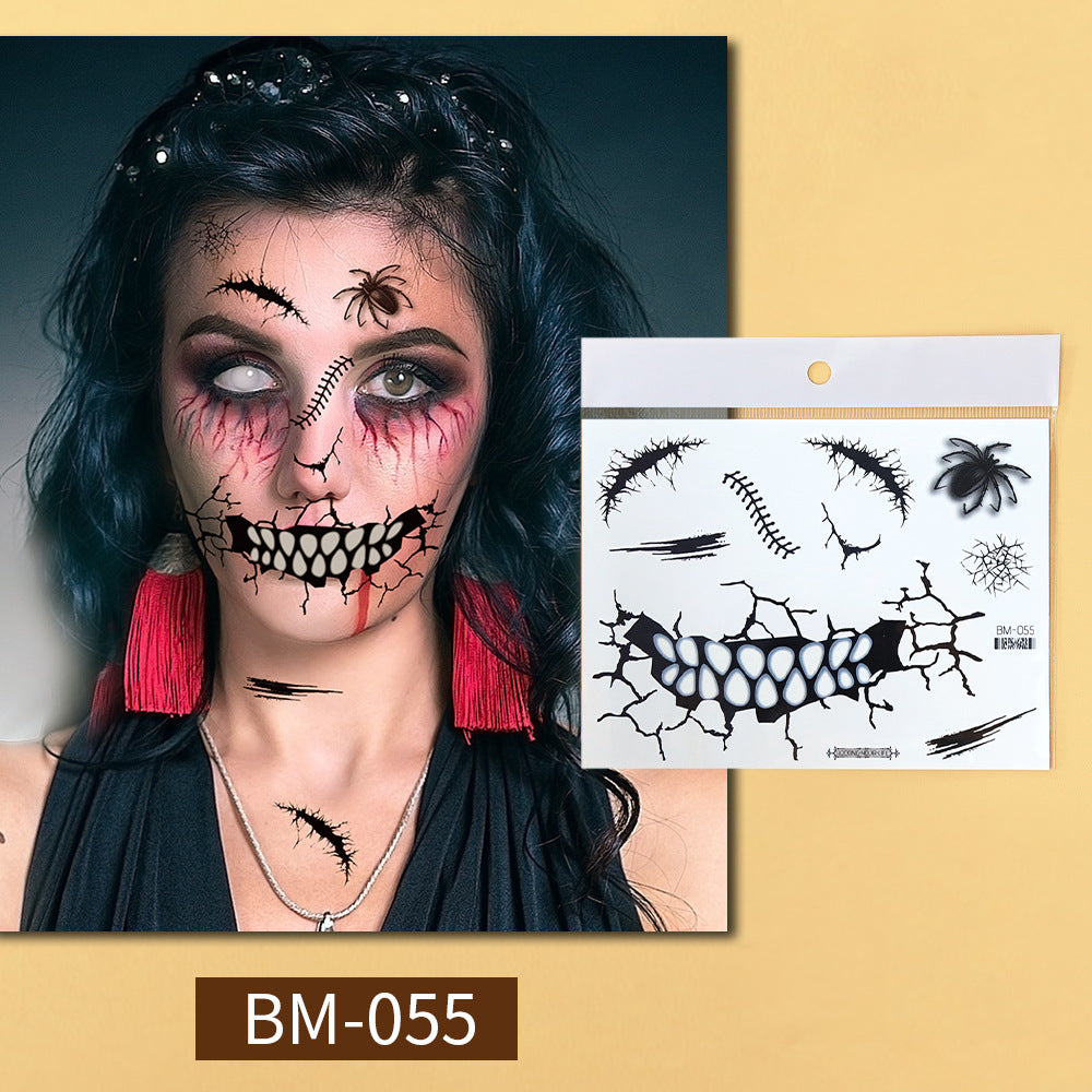 Halloween Prank Makeup Temporary Tattoo