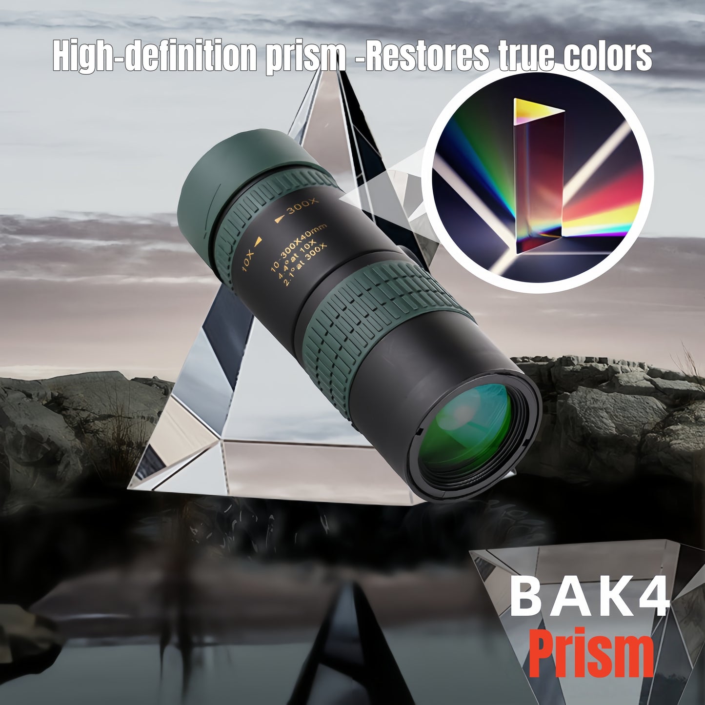 Night Vision Zoom 10-300 Monocular Telescope