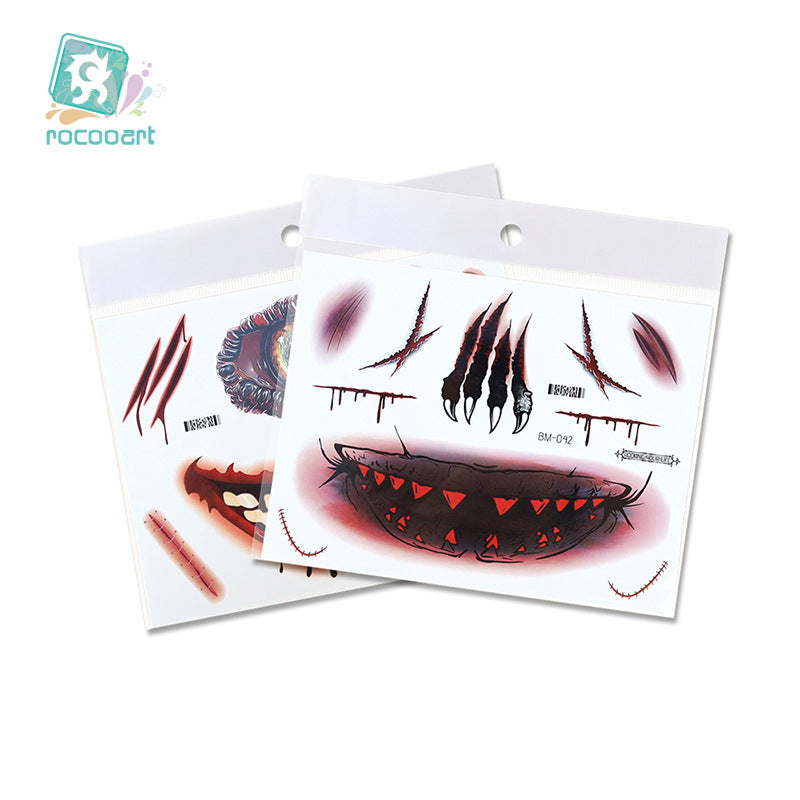 Halloween Prank Makeup Temporary Tattoo