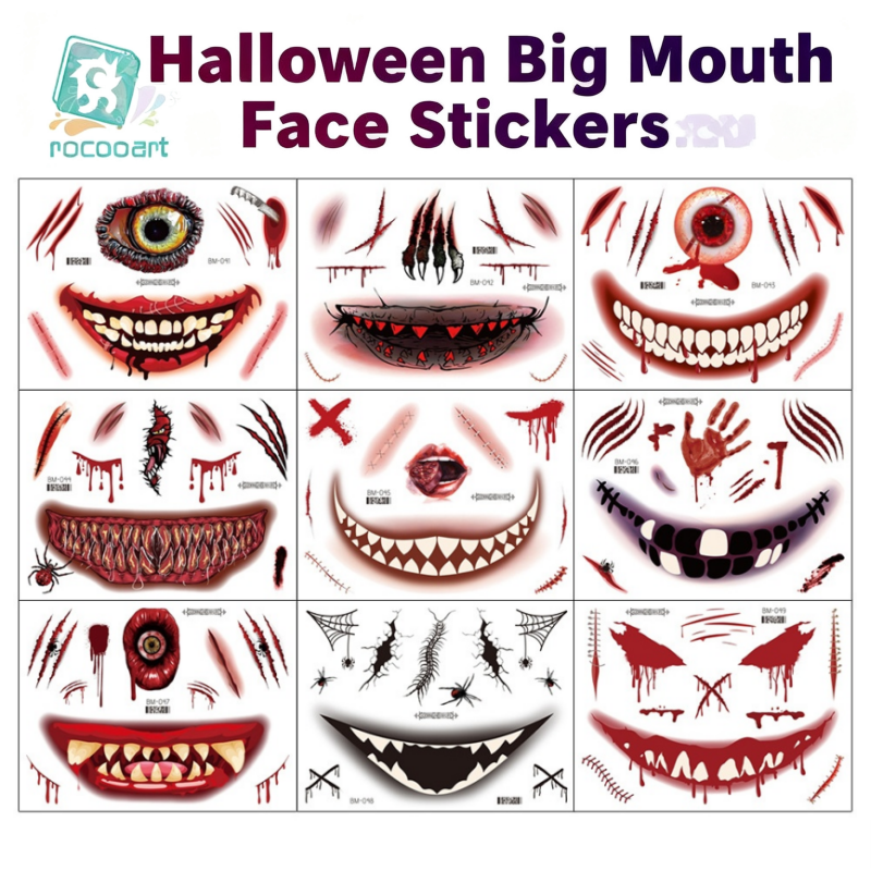 Halloween Prank Makeup Temporary Tattoo