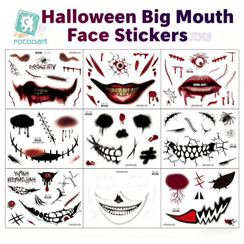 Halloween Prank Makeup Temporary Tattoo