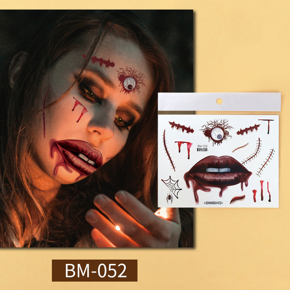 Halloween Prank Makeup Temporary Tattoo