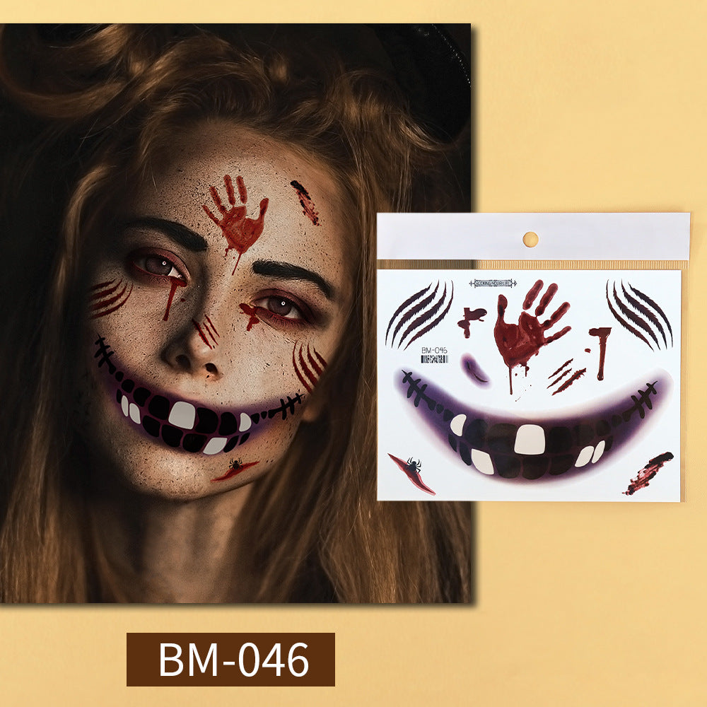 Halloween Prank Makeup Temporary Tattoo