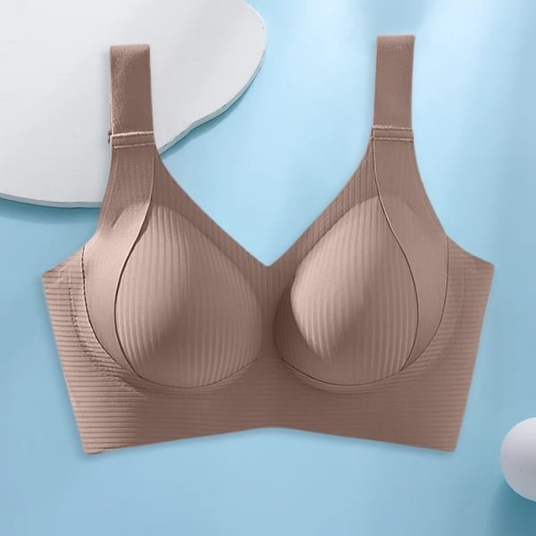 ⏰Women's Ribbed Push Up Adjustable Wireless Bra