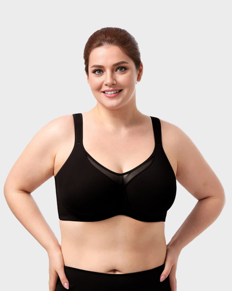 ⏰Plus Size Cooling Full Coverage Minimizer Bra