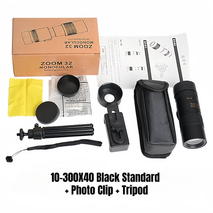 Night Vision 10-300X40 Zoom Monocular TelescopešāØ