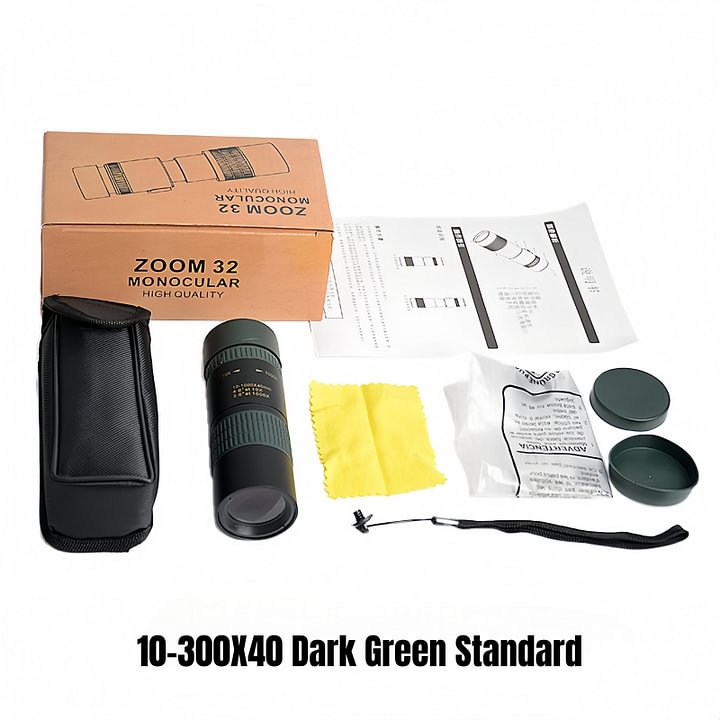 Night Vision 10-300X40 Zoom Monocular TelescopešāØ