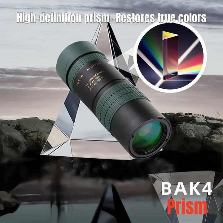 Night Vision 10-300X40 Zoom Monocular TelescopešāØ