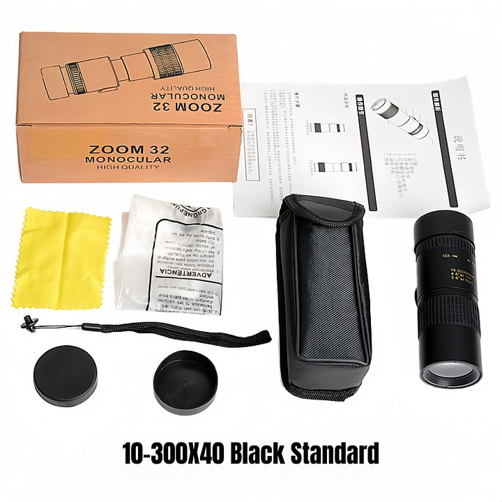 Night Vision 10-300X40 Zoom Monocular TelescopešāØ