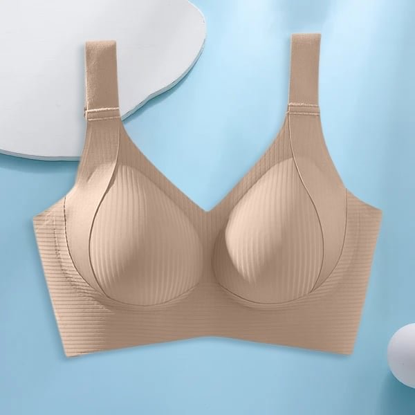 ⏰Women's Ribbed Push Up Adjustable Wireless Bra