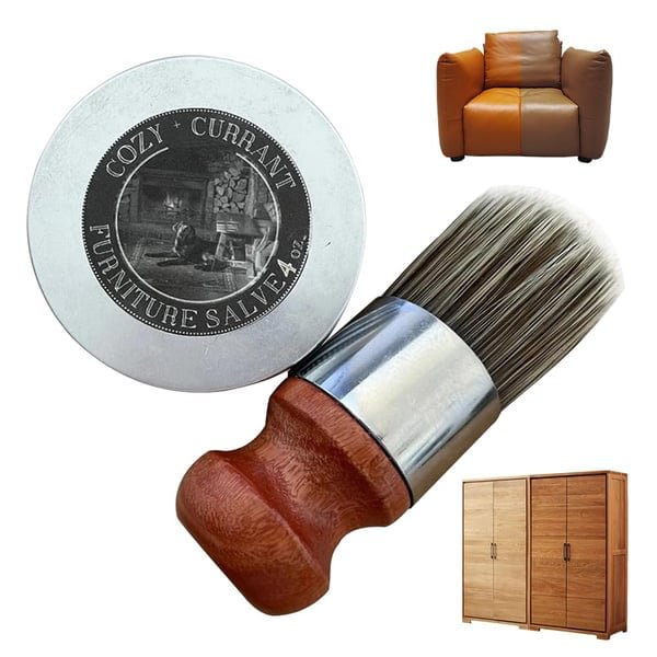 đLeather & Furniture Repair Salve + Applicator Brush