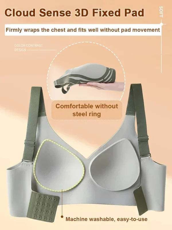 ✨Last Day 50% OFF⏰ -No more sagging breasts!-Super gather bra| Wireless Push-up Bra