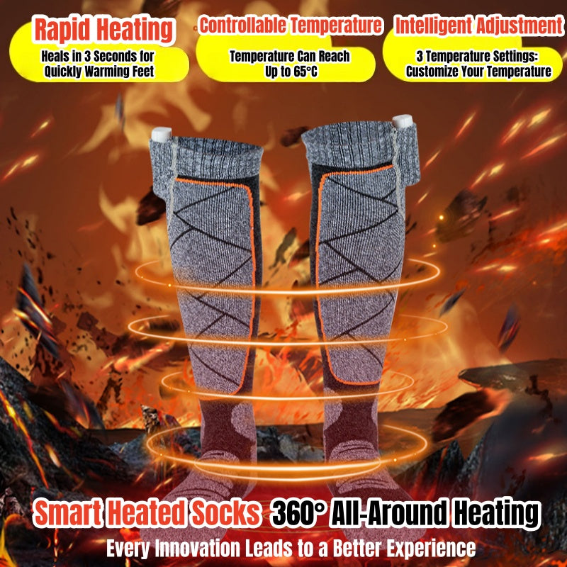 Adjustable Temperature Electric Heating Socks