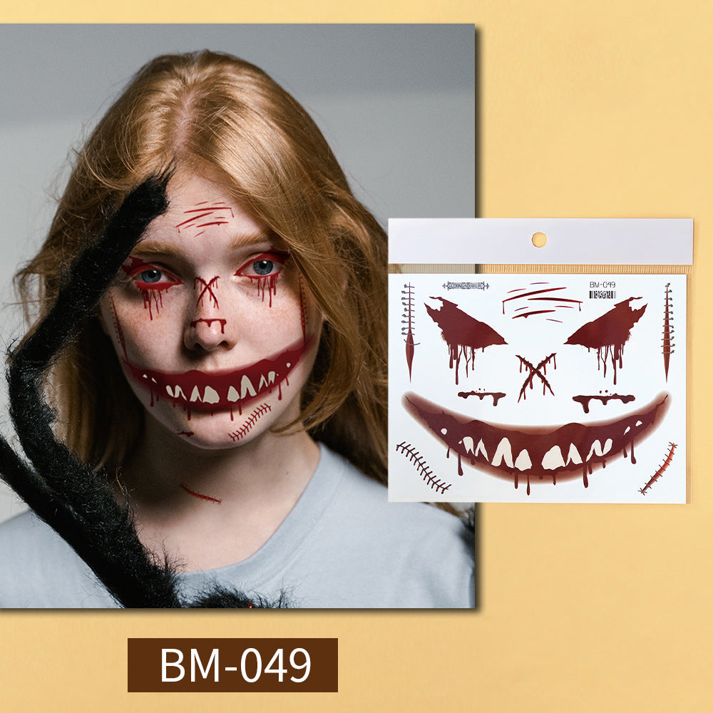Halloween Prank Makeup Temporary Tattoo