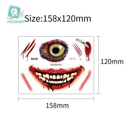 Halloween Prank Makeup Temporary Tattoo