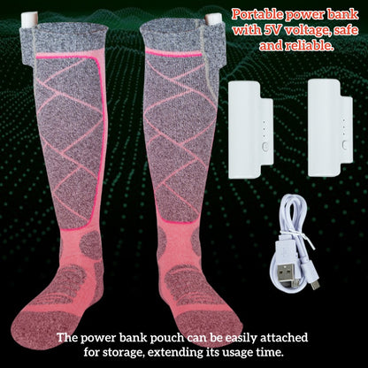 Adjustable Temperature Electric Heating Socks