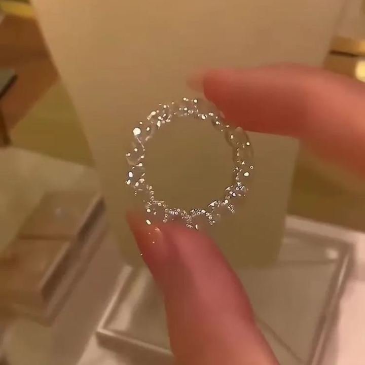 🔥Full Star River Moissan Diamond Ring, Handmade with 266 Moissan Diamonds⏰LAST DAY SALE-49% OFF✨