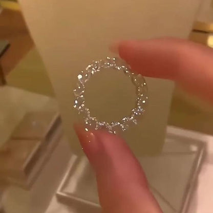 🔥Full Star River Moissan Diamond Ring, Handmade with 266 Moissan Diamonds⏰LAST DAY SALE-49% OFF✨