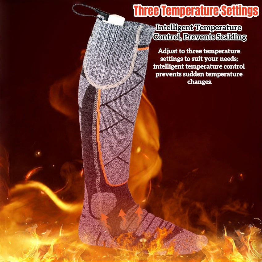 Adjustable Temperature Electric Heating Socks