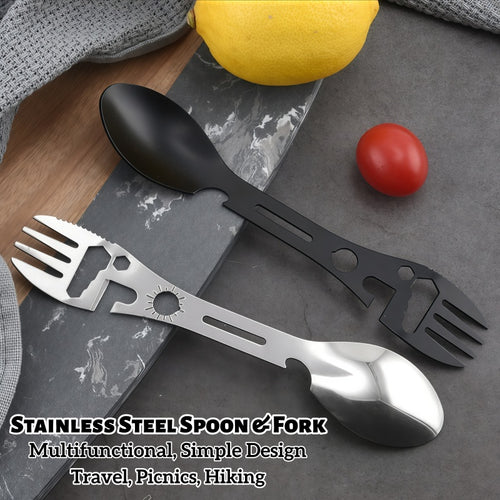 7-in-1 Multi-functional Survival Fork & Spoon