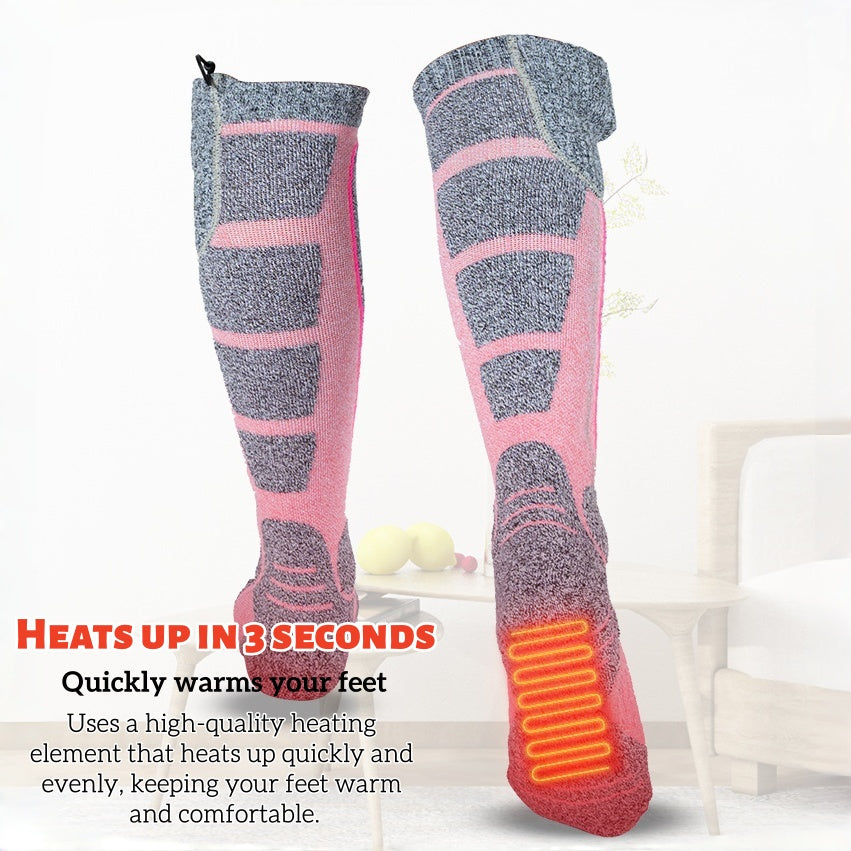 Adjustable Temperature Electric Heating Socks
