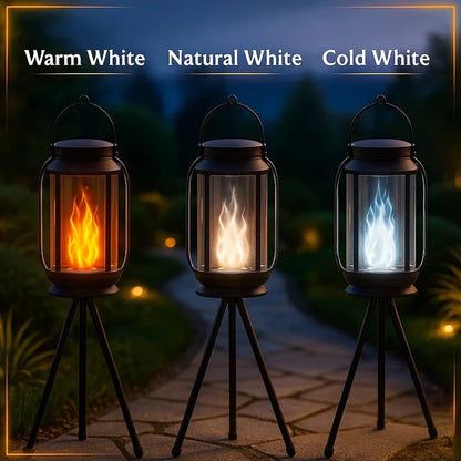 Solar Flame Lamp: Indoor & Outdoor Ambience Maker