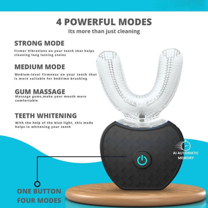U-Shaped 360º Ultrasonic Toothbrush
