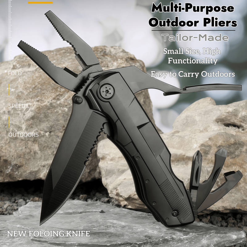 Portable Multi-function Knife and Pliers Set