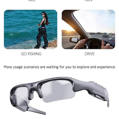 Camera Glasses Smart HD 1080P WiFi Sports Glasses with Camera Video🎥👓