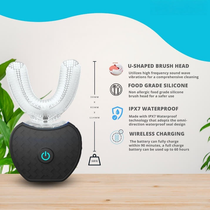 U-Shaped 360º Ultrasonic Toothbrush