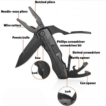Portable Multi-function Knife and Pliers Set