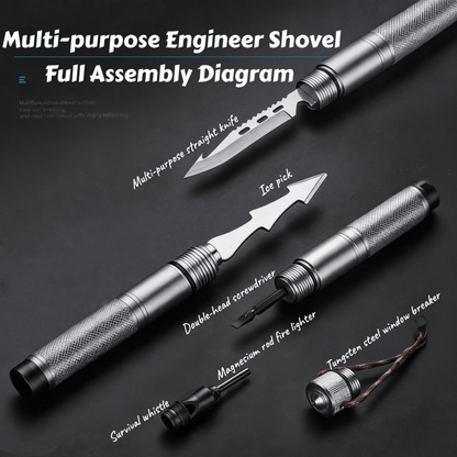Multifunctional Folding Engineer Shovel