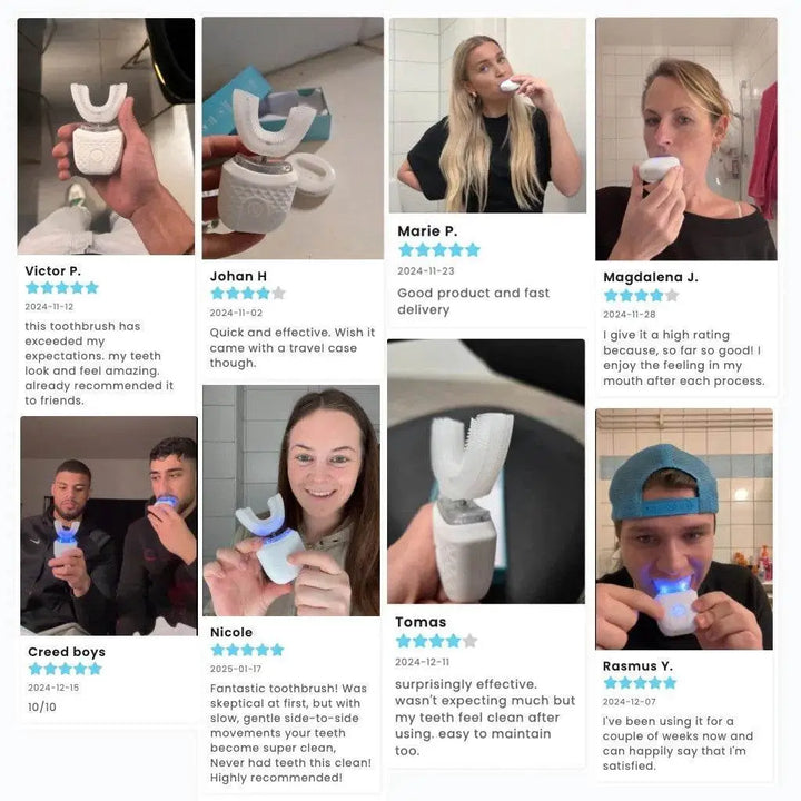 U-Shaped 360º Ultrasonic Toothbrush