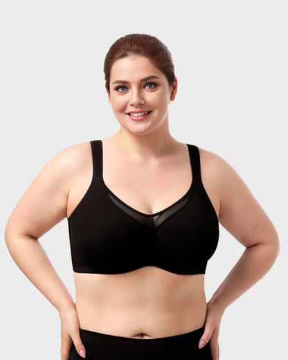 ⏰Plus Size Cooling Full Coverage Minimizer Bra