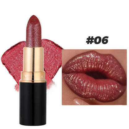 💄Diamond Lip Gloss Glitter Lipstick Waterproof
