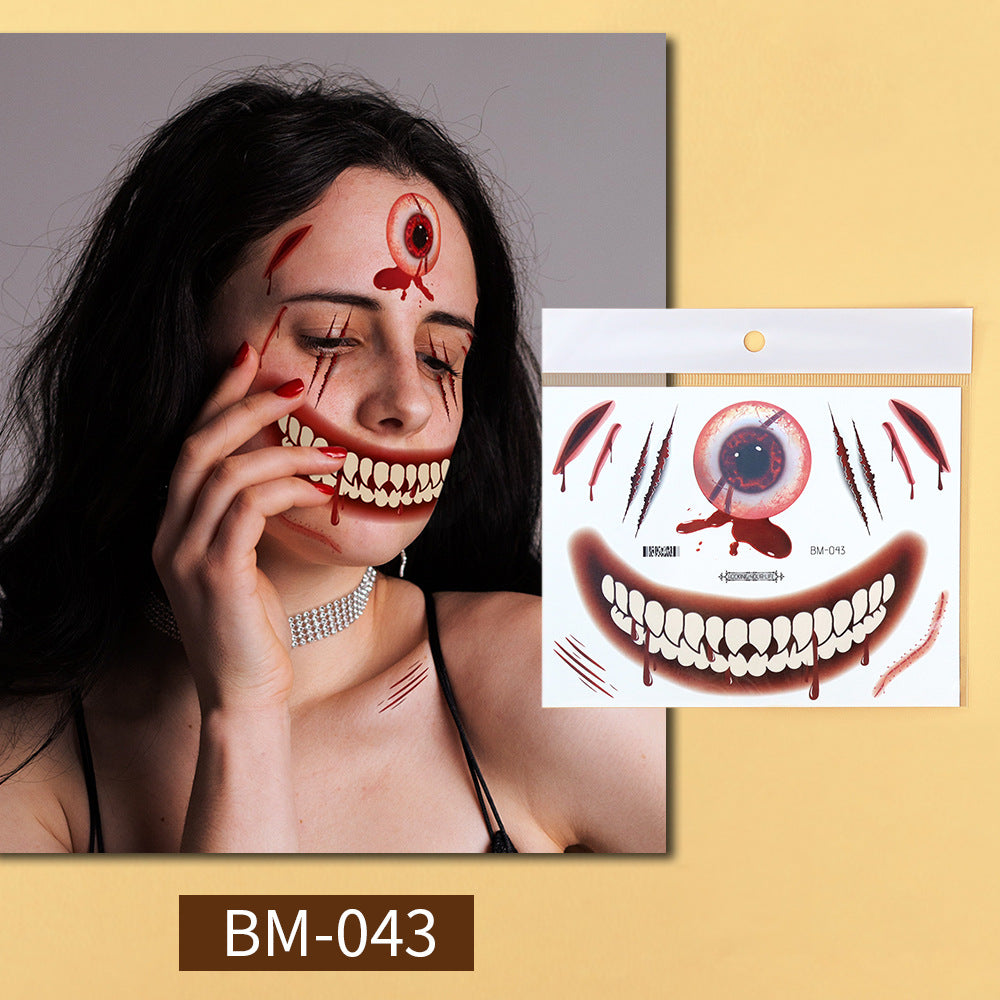 Halloween Prank Makeup Temporary Tattoo