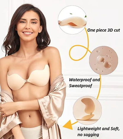 🔥Invisible Diva Strapless Backless Push up Bra🌎