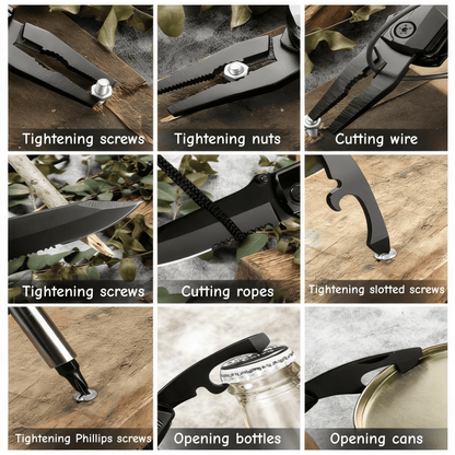 Portable Multi-function Knife and Pliers Set