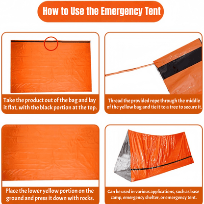 Portable Outdoor Emergency Triangle Tent
