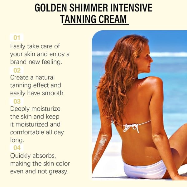 2025 Summer Hot Sale- Gold Shimmer Intensive Tanning Gel