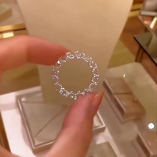 🔥Full Star River Moissan Diamond Ring, Handmade with 266 Moissan Diamonds⏰LAST DAY SALE-49% OFF✨