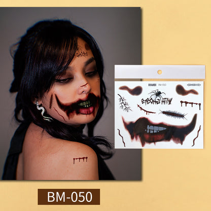Halloween Prank Makeup Temporary Tattoo